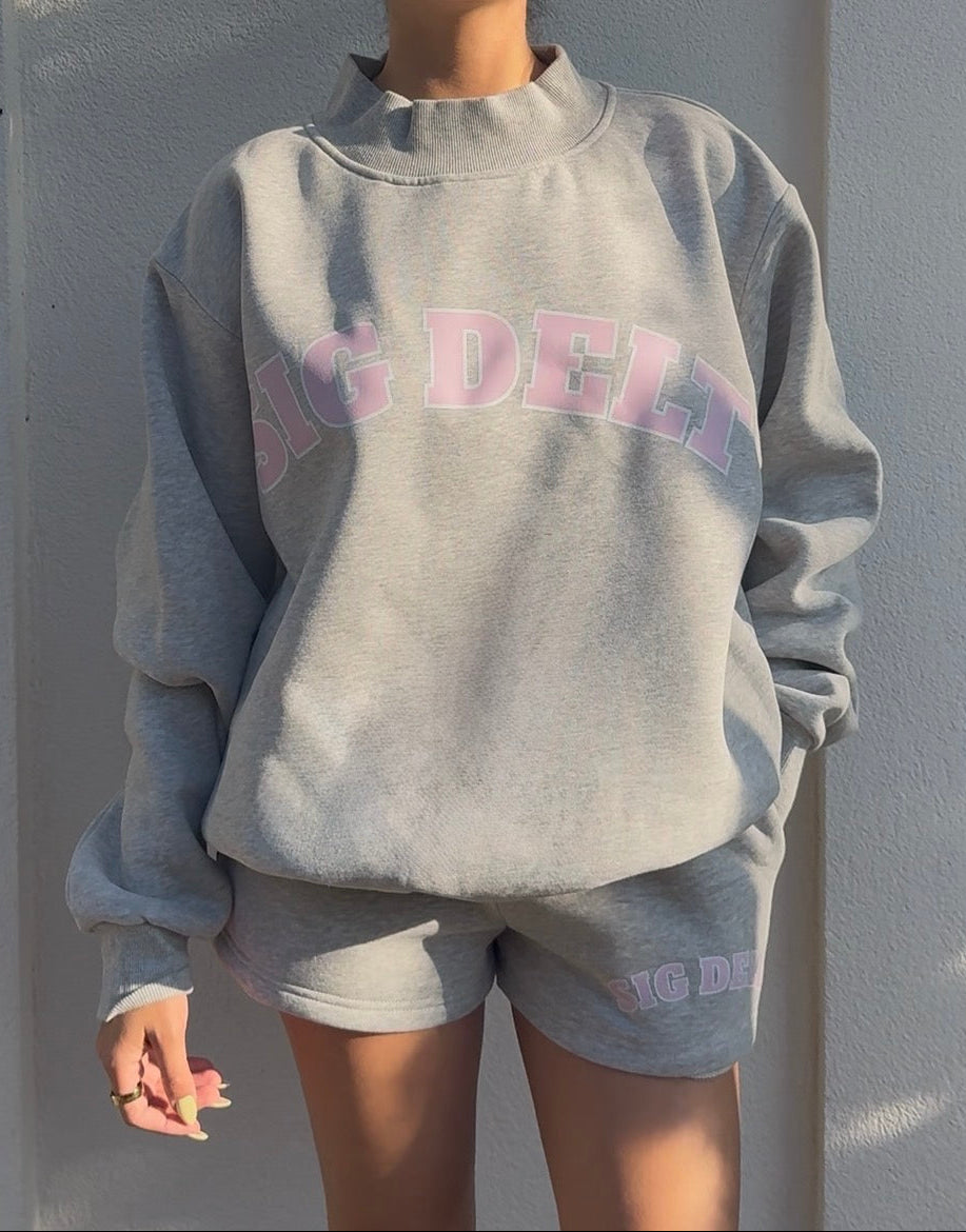 Grey Greek Shorts