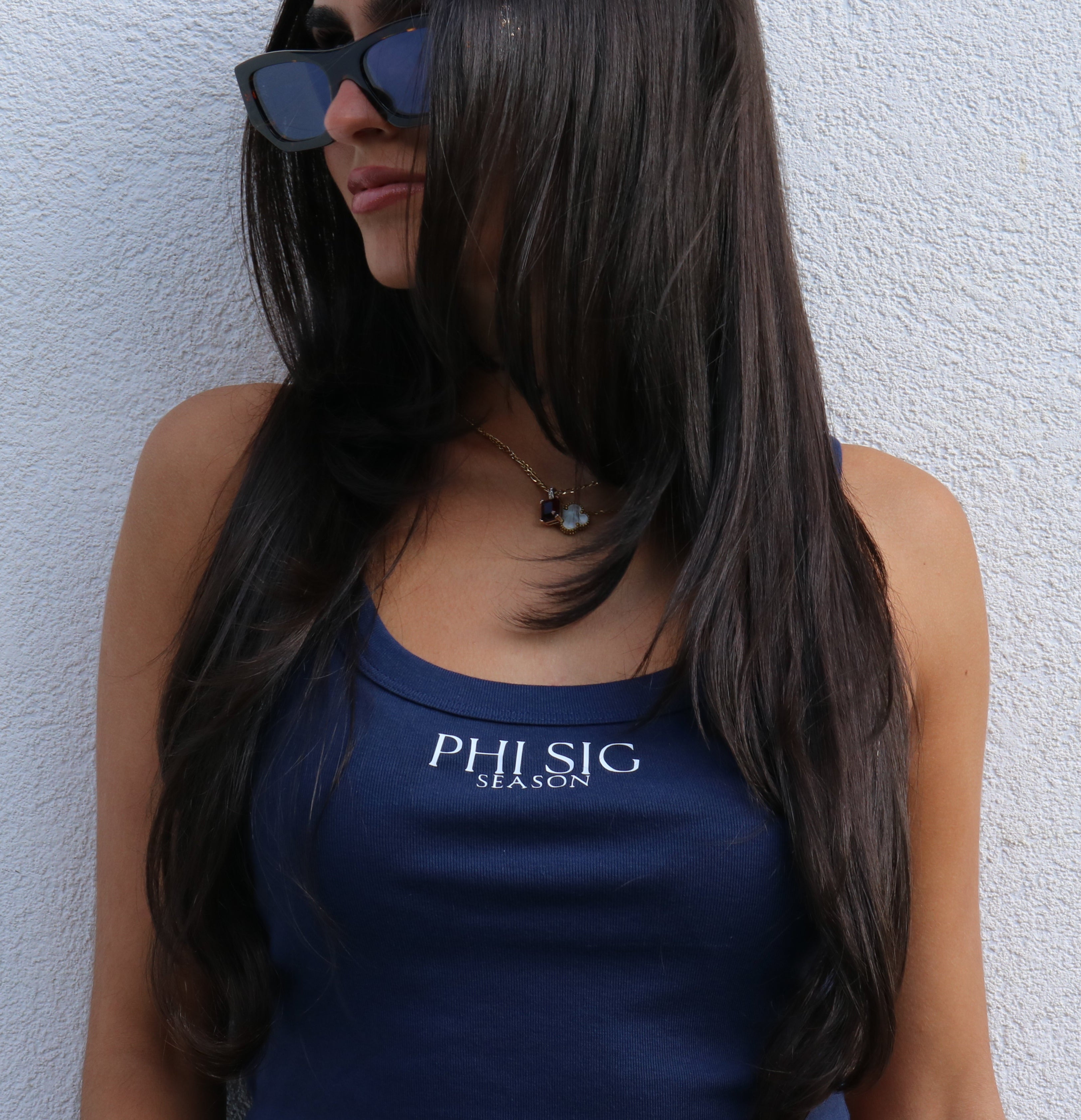 Navy Season Tank