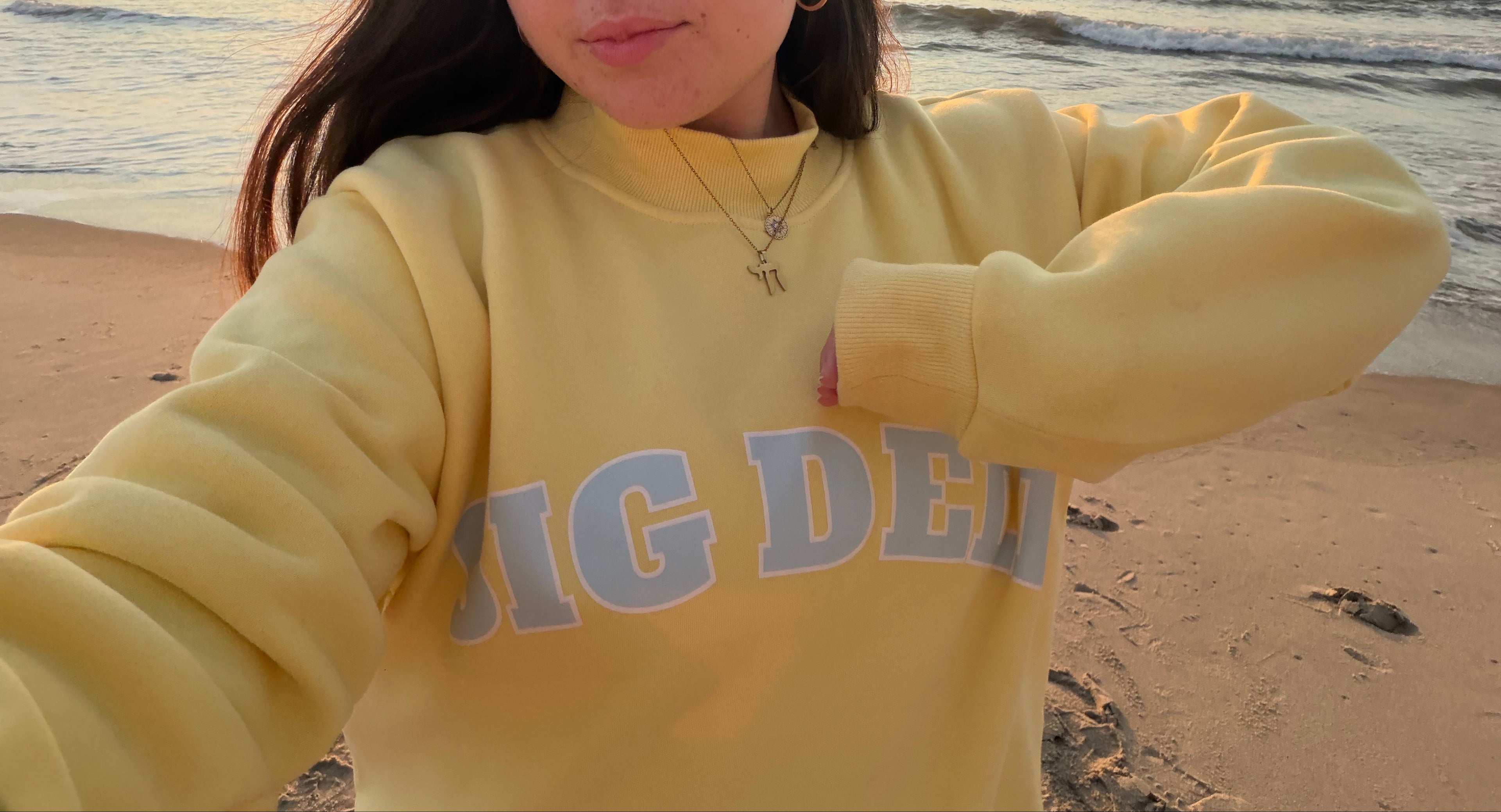 Yellow Mock Neck