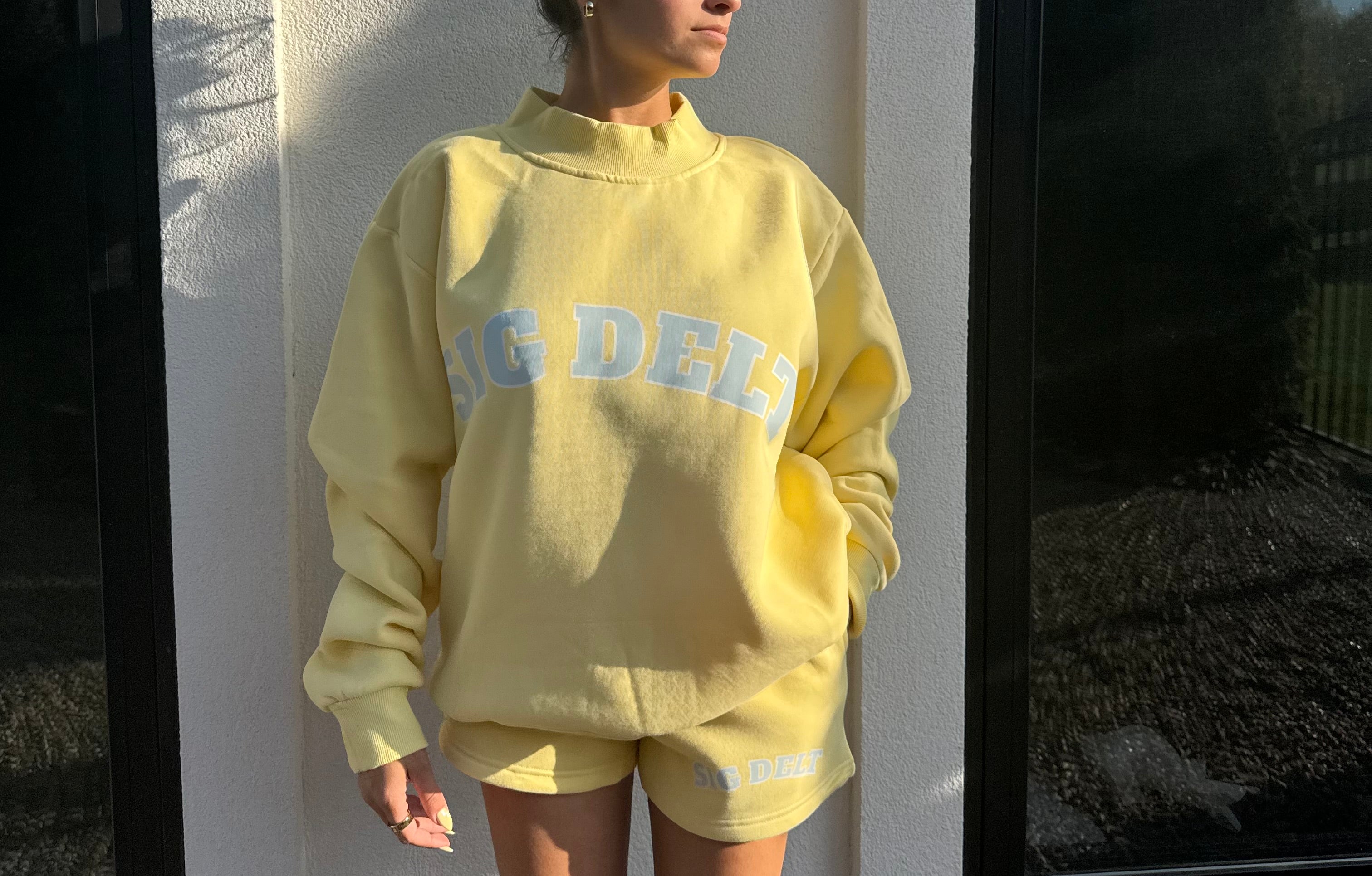 Yellow Greek Shorts
