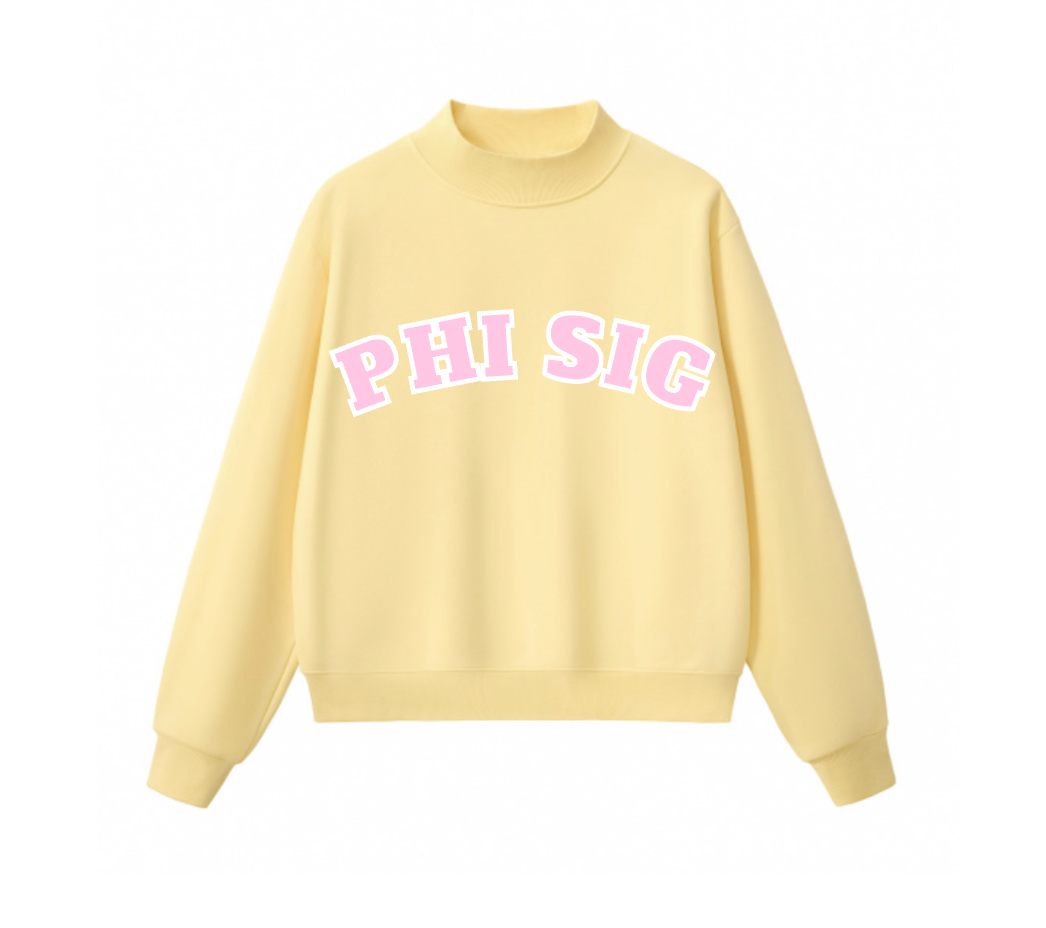 Yellow Mock Neck