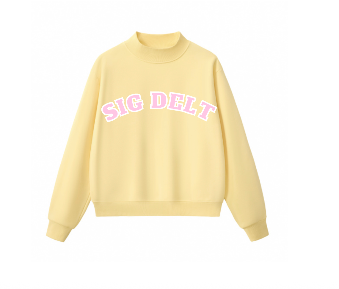 Yellow Mock Neck