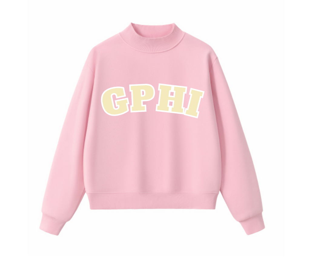 Pink Mock Neck