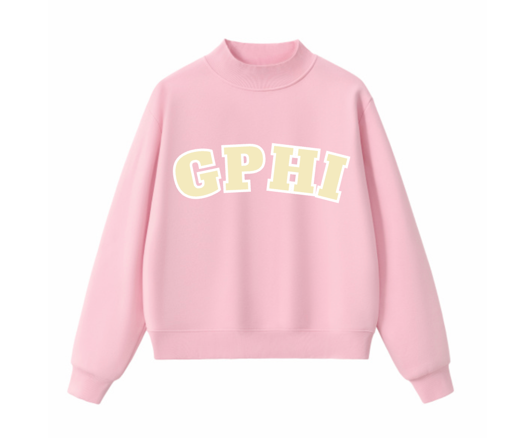 Pink Mock Neck