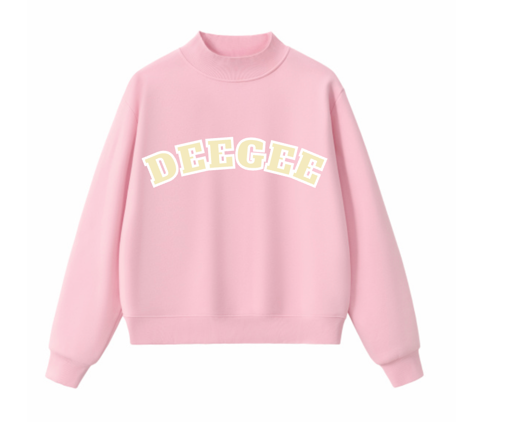 Pink Mock Neck