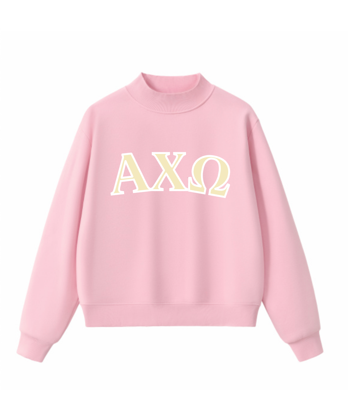 Pink Mock Neck