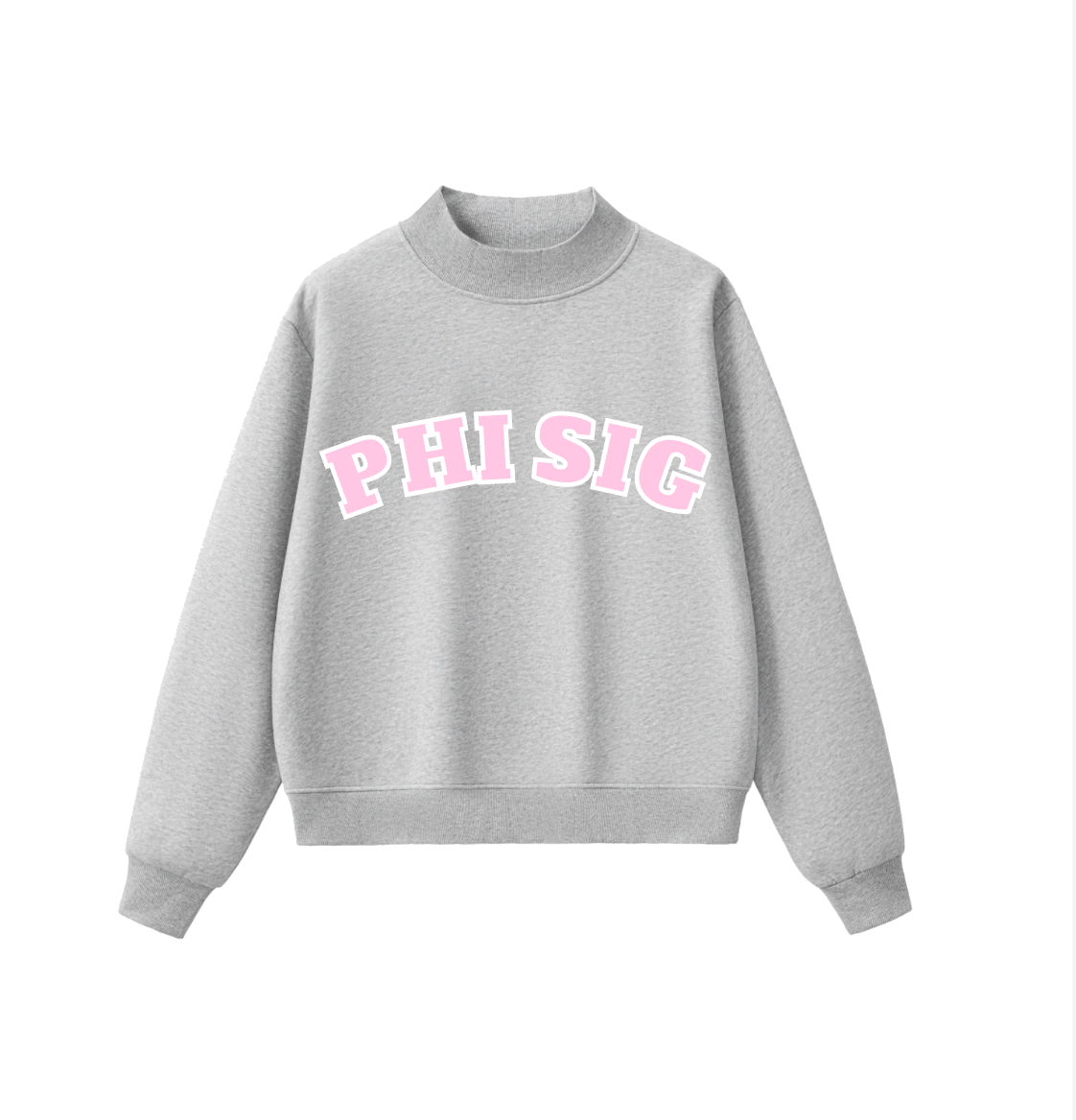 Grey Mock Neck