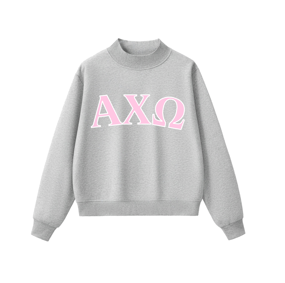 Grey Mock Neck
