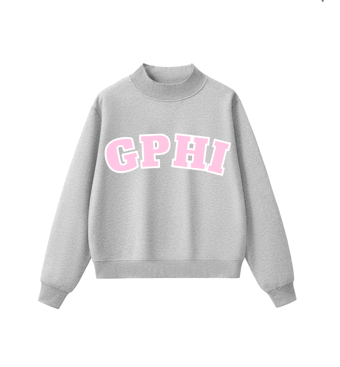 Grey Mock Neck