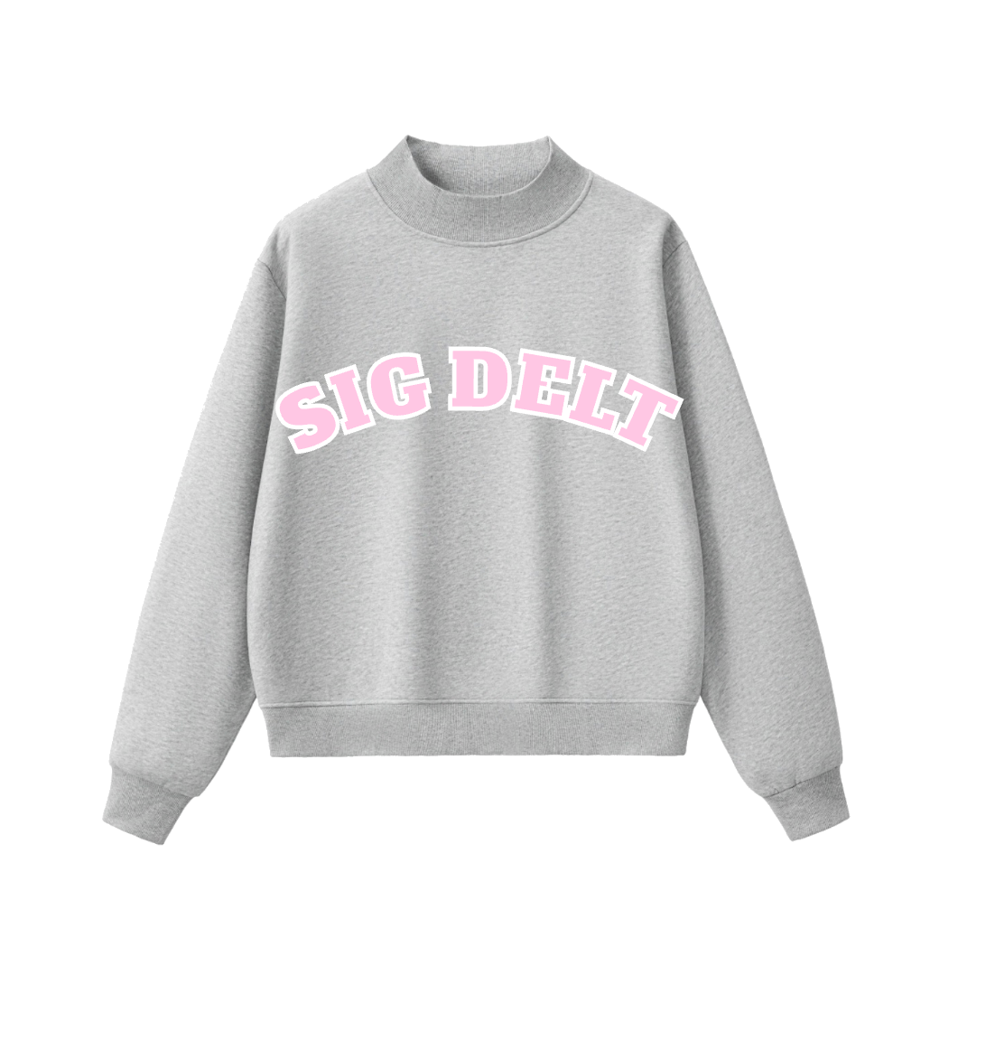 Grey Mock Neck