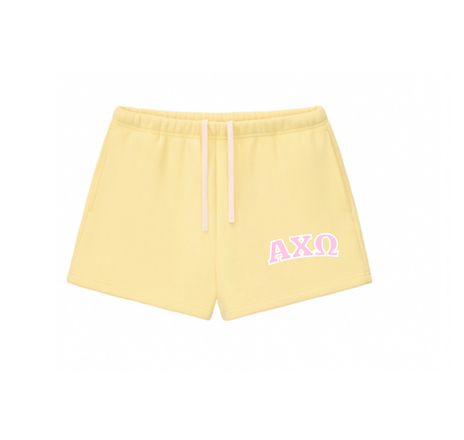 Yellow Greek Shorts