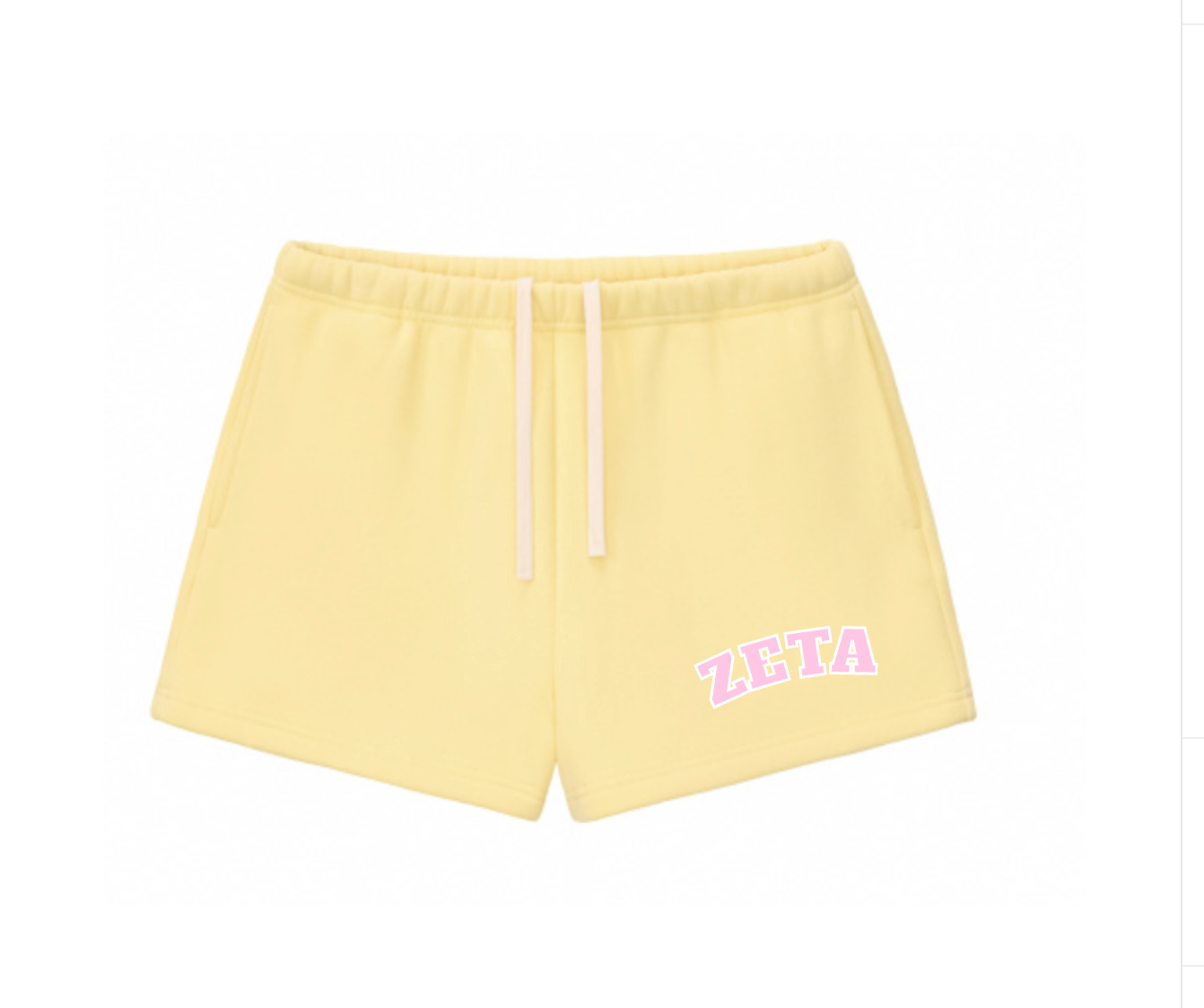 Yellow Greek Shorts