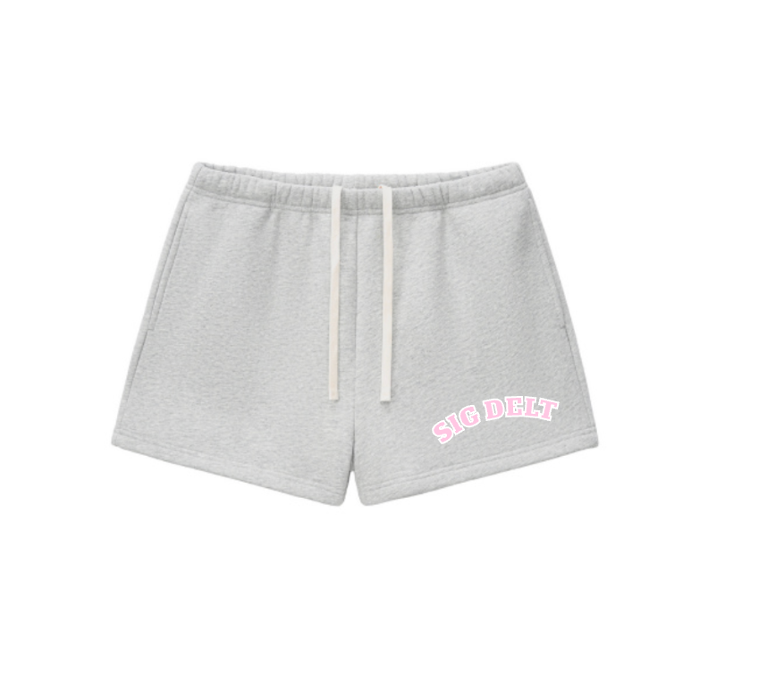 Grey Greek Shorts