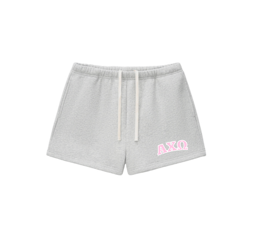Grey Greek Shorts