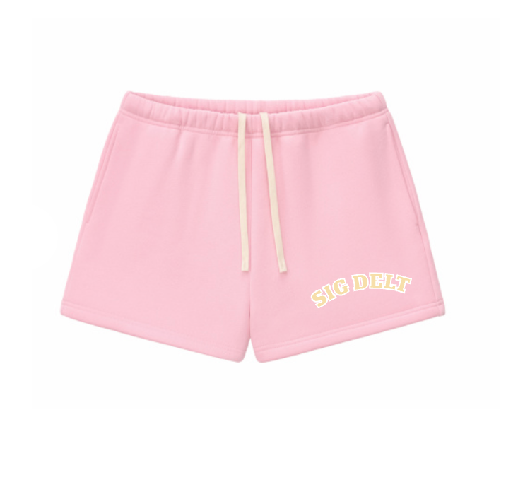 Pink Greek Shorts