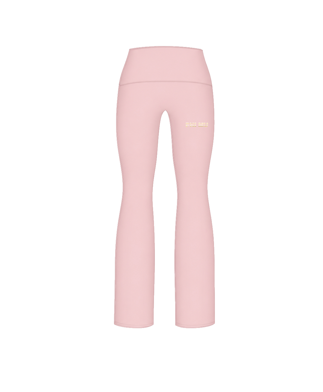 Pink Stripe Fold-Over Leggings
