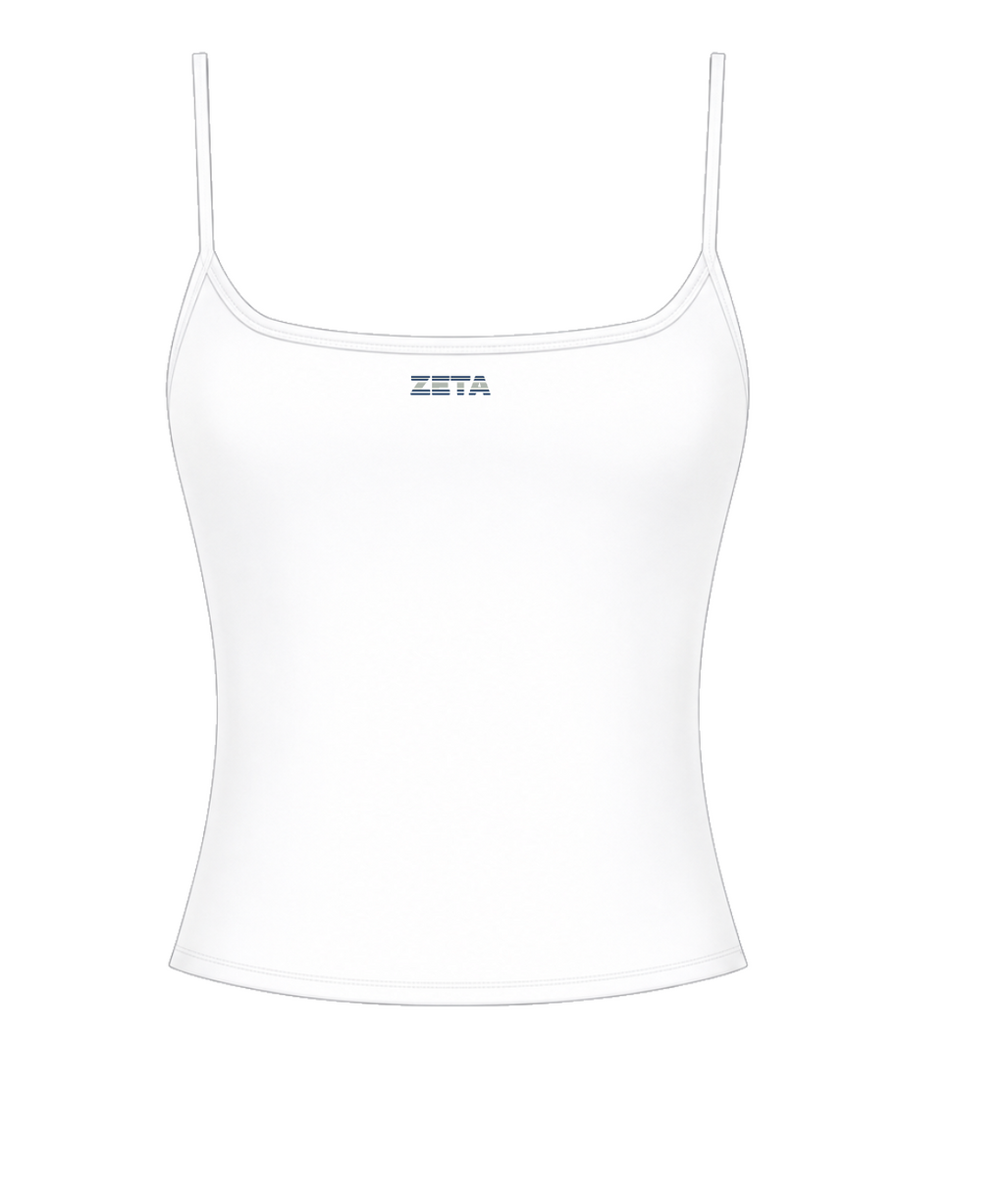 White Stripe Tank