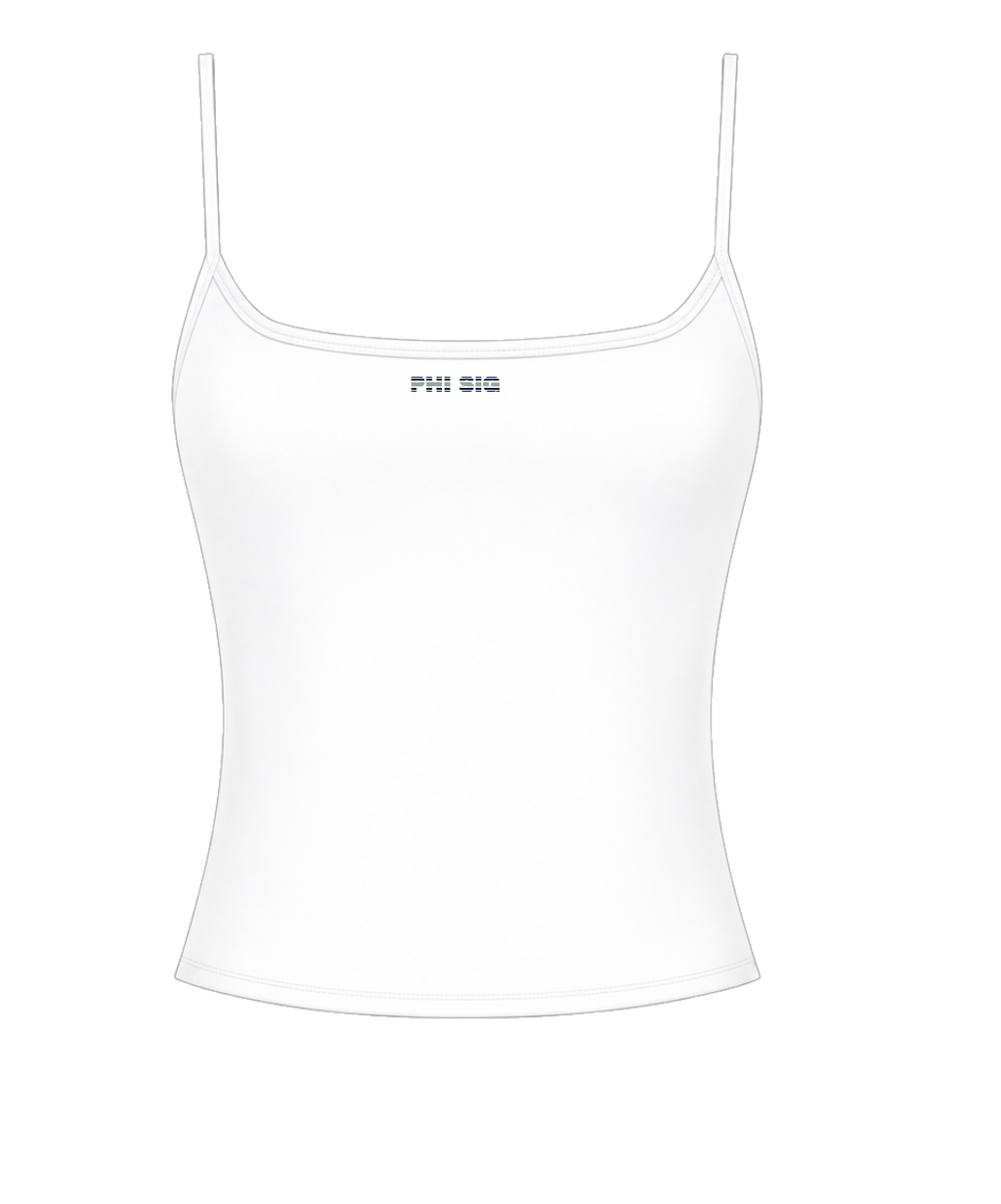 White Stripe Tank