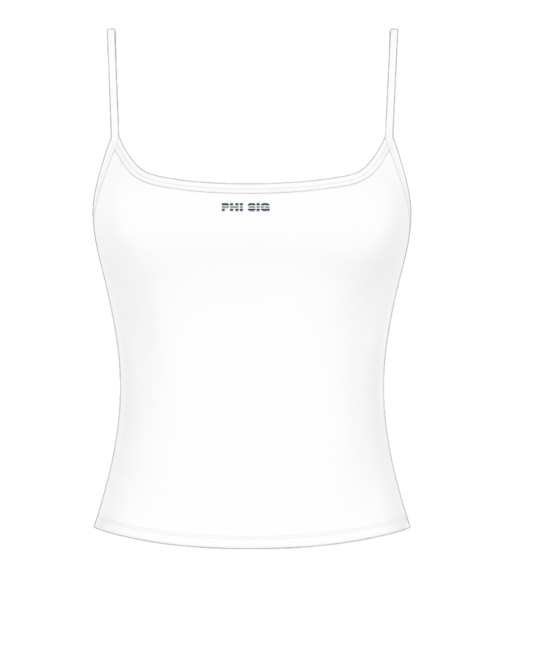 White Stripe Tank
