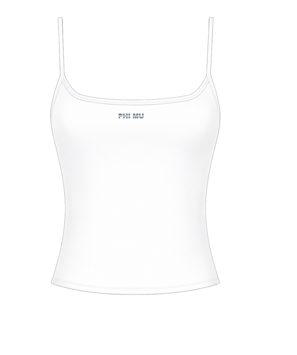 White Stripe Tank