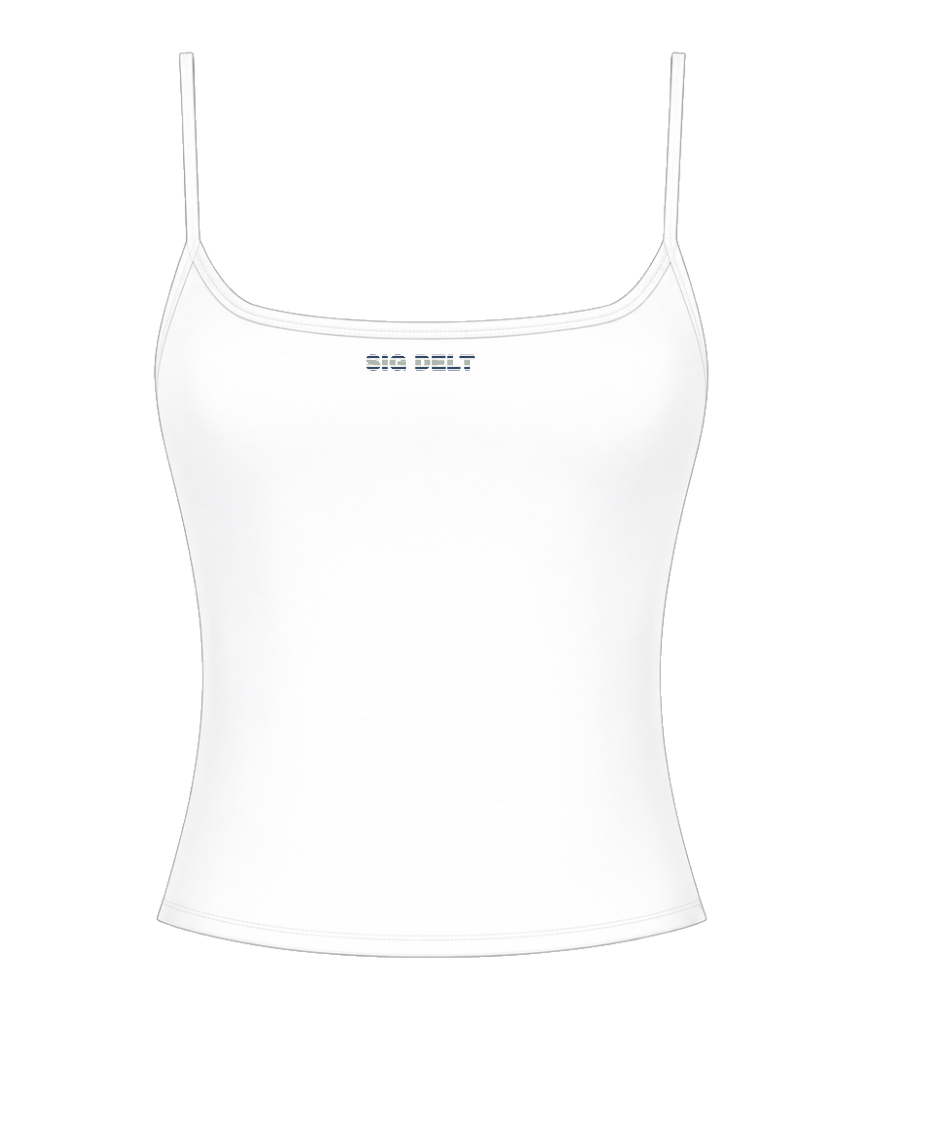 White Stripe Tank
