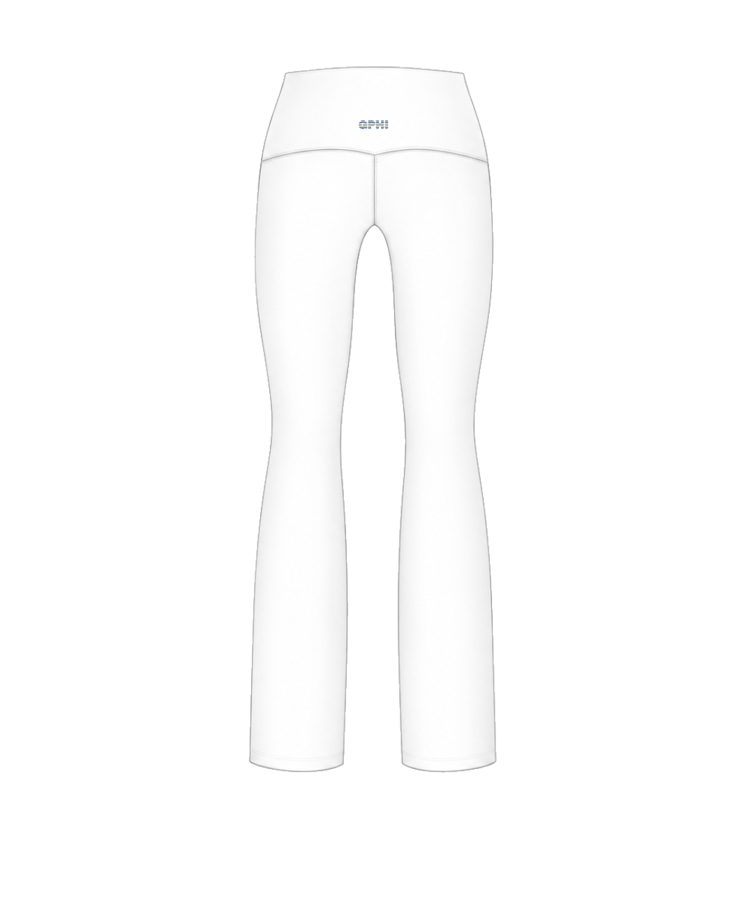 White Stripe Fold-Over Leggings