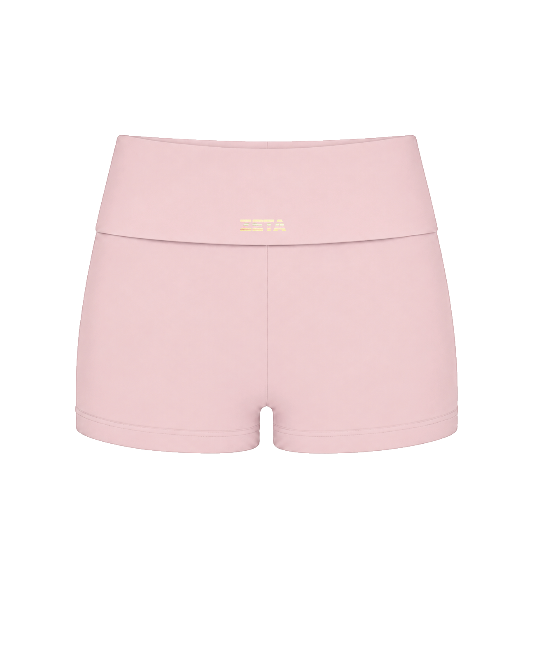 Pink Stripe Fold-Over Shorts