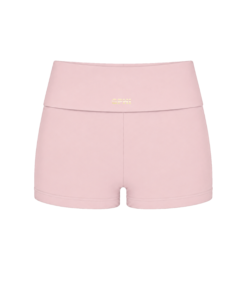 Pink Stripe Fold-Over Shorts
