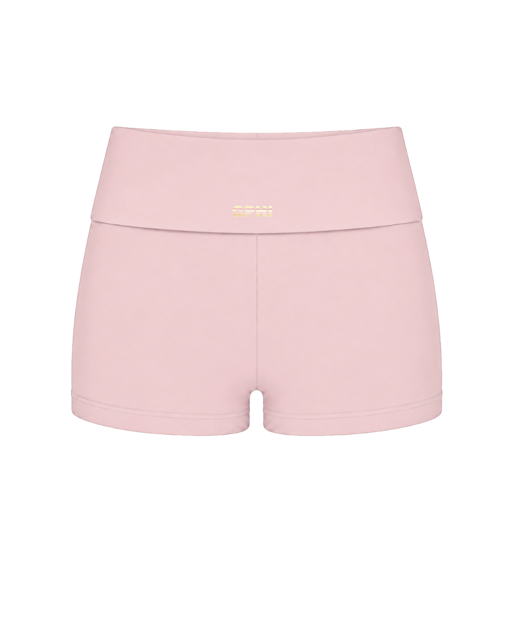 Pink Stripe Fold-Over Shorts