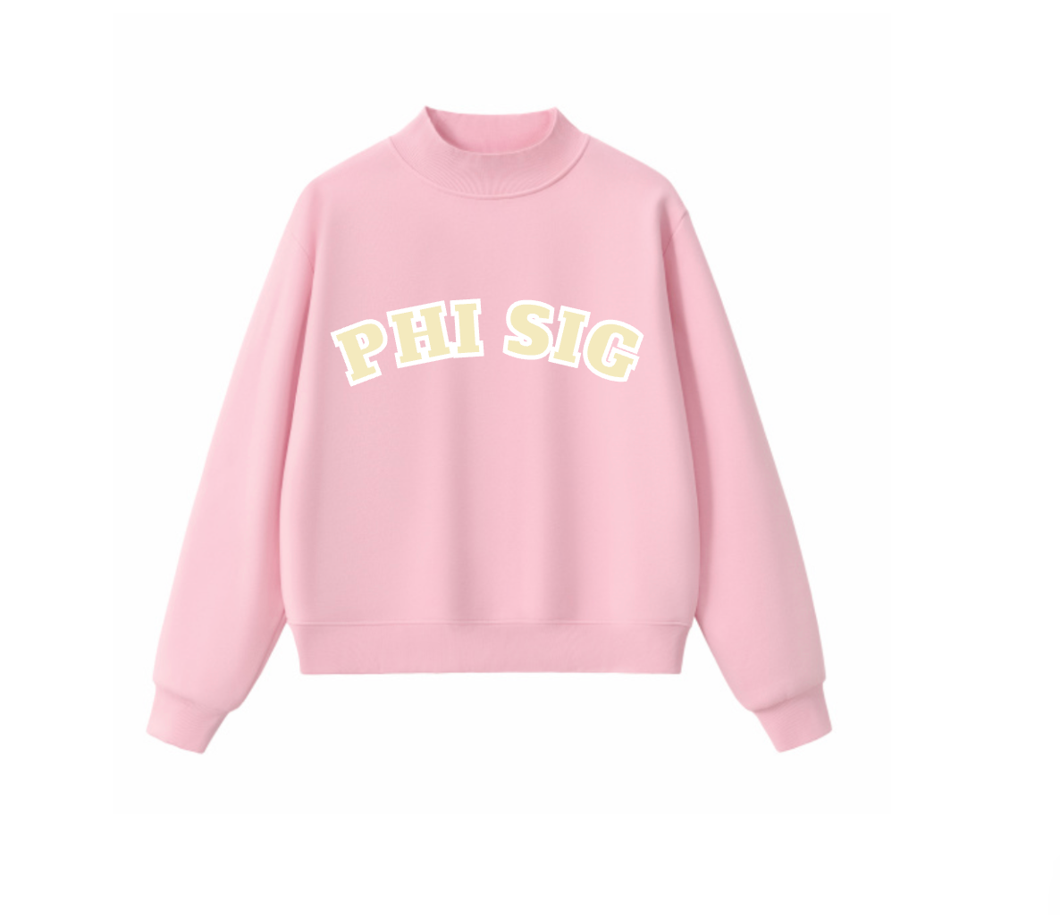 Pink Mock Neck